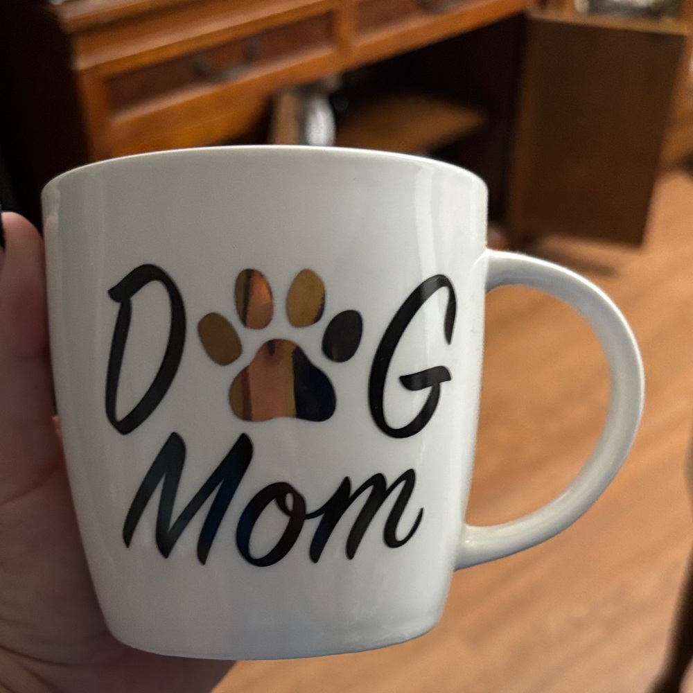 Dog Mom Mug - White and Black